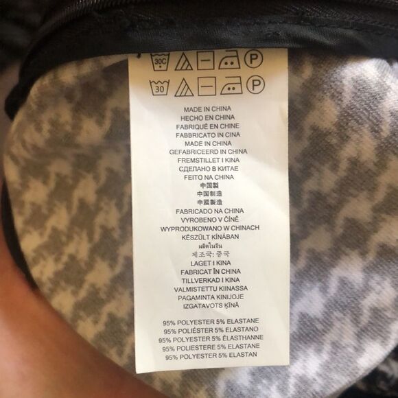 Michael Kors XS Hoodstooth Print pull on trouser Ankle length - Picture 6 of 6